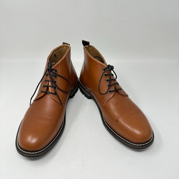 Brooks Brothers Chukka Boots Leather brown shoes Men's size 9D - Picture 3 of 16